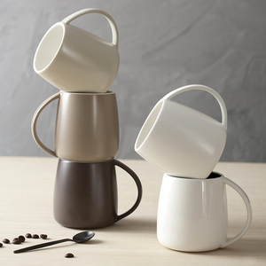 创意简约陶瓷马克杯办公室咖啡奶茶杯家用杯子个性水杯套装轻奢风